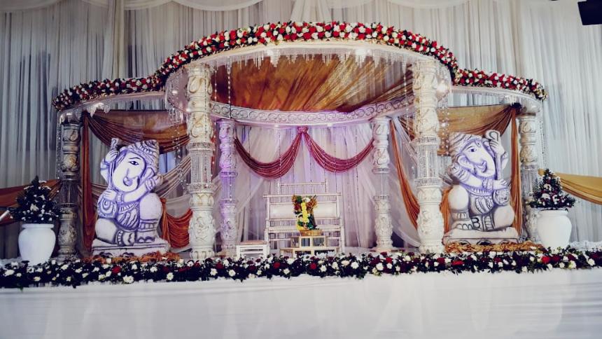 DLI HALL HINDU WEDDING - ASK DECOR HALL BOOKING